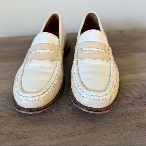 Freda Salvador Elba Leather Loafers 10 - Picture 5 of 6